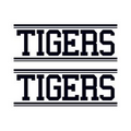 Tigers Text Temporary Tattoo (1.5"x2")